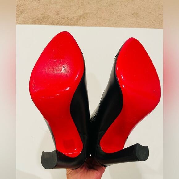 Christian Louboutin Me in the 90's Calf High Black Leather Boots EU40 - Picture 6 of 11